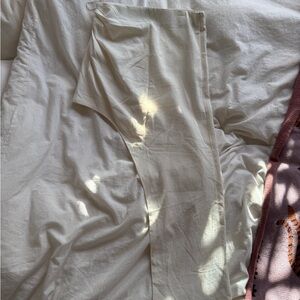 Zara white asymmetrical skirt